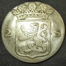 Certificate Authenticity 1730-90 Dutch Colonial New York Silver Lion Dime Hollan