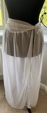 ASOS Long White Beach Skirt Size 12 Petite BNWT Perfect For Bride Hen Party