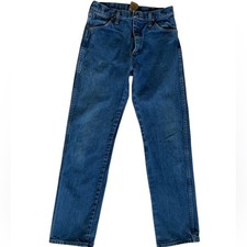 Vintage High Rise Medium Wash Straight Leg Wranglers 30x32