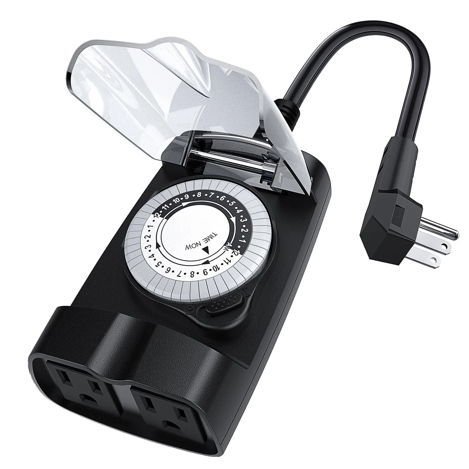 Outdoor Timer Waterproof, 24 Hour Light Timer, Timers for Electrical Outlets,...