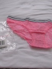 Victoria's Secret Pink Lace Bikini Large NEW
