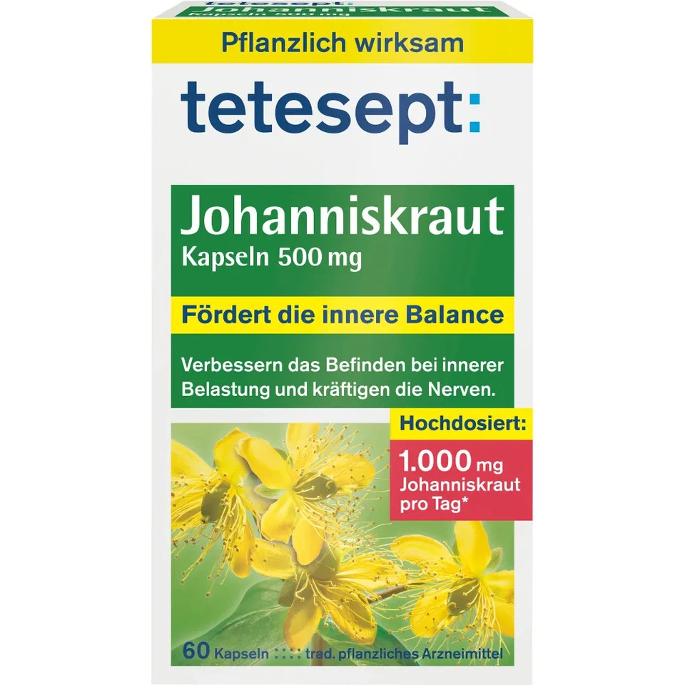 MERZ CONSUMER CARE GMBH Tetesept Johanniskraut 500 mg Kapseln 60St - 18248031