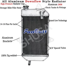 Oversized 2Row Aluminum Radiator for 1987-2006 Yamaha Banshee 350 YFZ350 YFZ 350