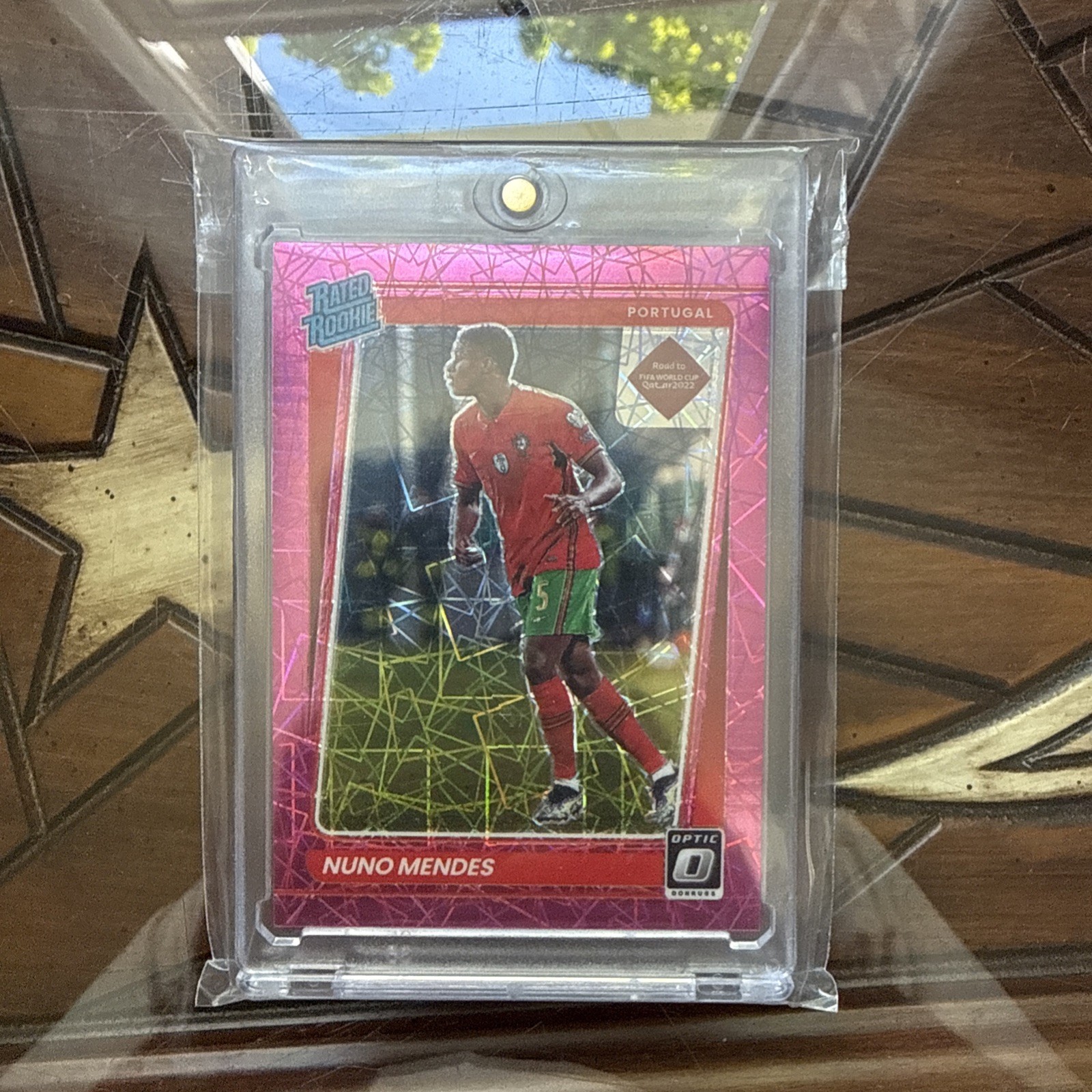 21-22 Donruss Optic Pink Velocity Prizm Nuno Mendes Rookie RC #192 SSP 03/25