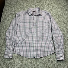 UNTUCKit Dolcetto Shirt Mens Medium Slim Fit Wrinkle Free Check Long Sleeve