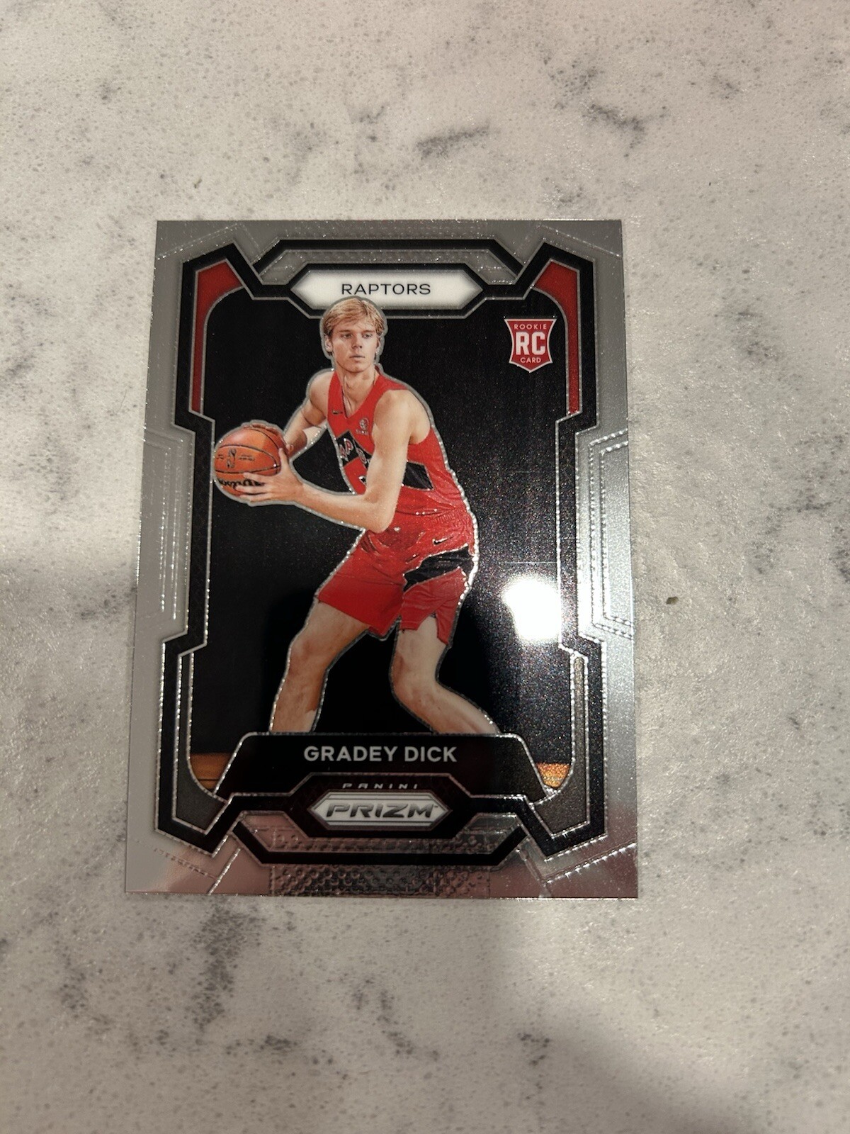 2023-24 Panini Prizm Gradey Dick Base Rookie Card RC #134 Raptors