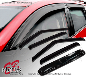 JDM Outside Mount Vent Window Visor Sunroof Type2 5pc Audi A4 09-15 4 Door Sedan
