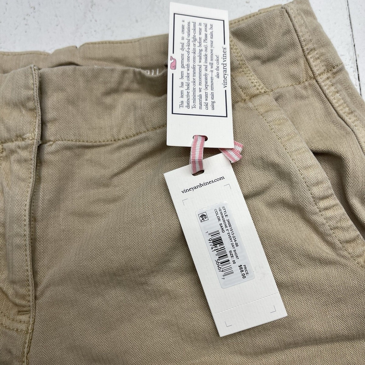 Vineyard Vines Brown Herringbone 5” Everyday Shorts Women's Size