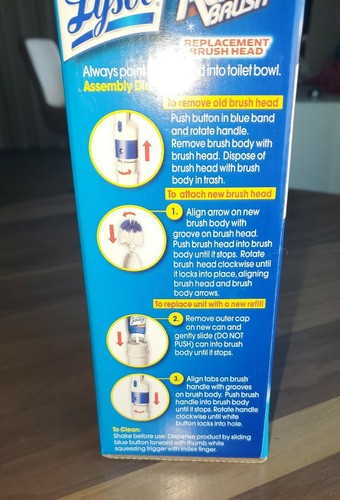 NEW Lysol Ready Brush Toilet Cleaning System~Toilet Brush Head Refill - Picture 3 of 4