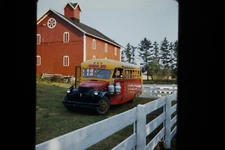 R161 Unusual School Bus Automobile Auto Vehicle Realist 3D Stereo Slide Photo
