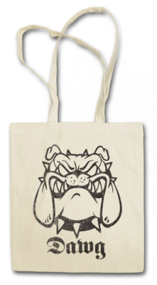 DAWG SHOPPER SHOPPING BAG Dog you won't get out fight combat attack Chain Bull