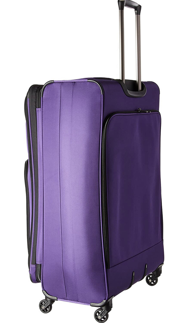 DELSEY Paris Sky Max 2.0 Softside Expandable Luggage with Spinner , Purple 2PC