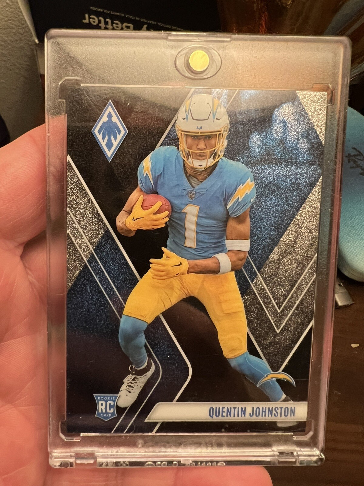 2023 Phoenix Quentin Johnston RC Rookie Onyx 1/5 Card #107