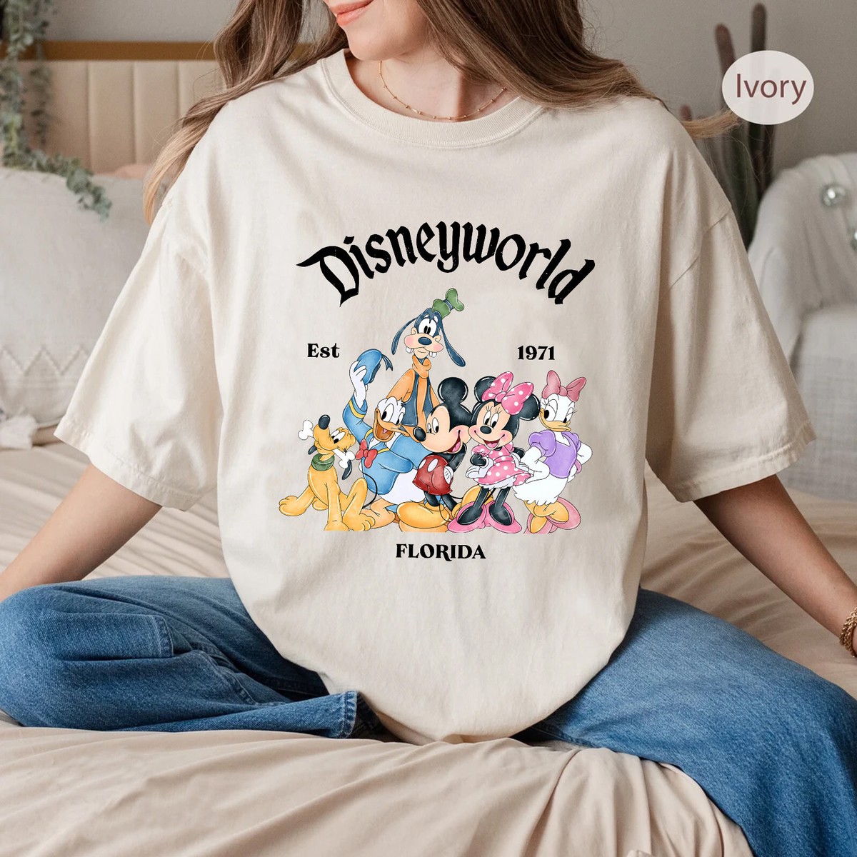 Retro Disneyworld Florida Mickey and Friends Unisex Adult Kid