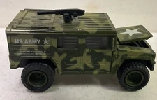 Vintage Soma Mighty Wheels US Army Jeep Hummer Humvee Scale 1998 Truck Car Toy