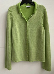 dark green cashmere cardigan