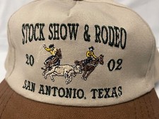 STOCK SHOW AND RODEO SAN ANTONIO TEXAS 2002 CAP HAT VINTAGE