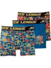 Boys 3pc Justice League Boxer Briefs Green Lantern Batman Boxer Shorts Set
