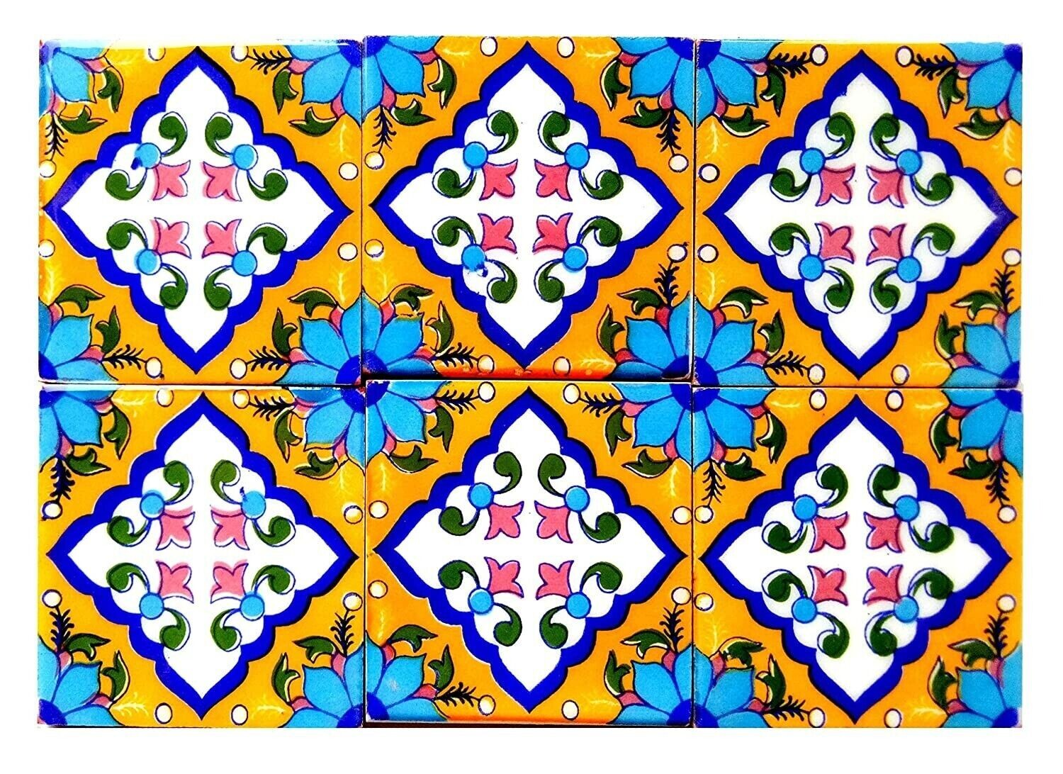 Home Decorative Set Of 6 Ceramics Mosaic Wall Kitchen Washroom Tiles