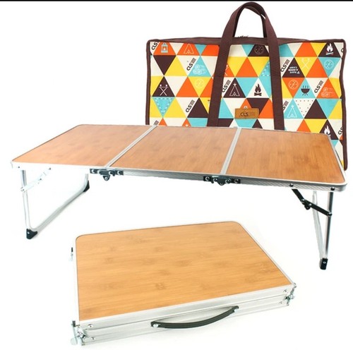 Folding Camping Table,3 Feet Portable Picnic Table Outdoor Table with - Picture 2 of 6