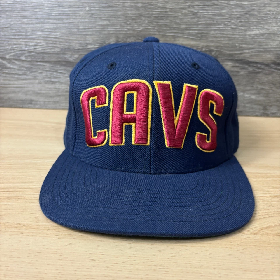 Vintage Cleveland Cavaliers Hat Snapback Blue NBA Basketball Wool Blend Starter - Image 2 of 4
