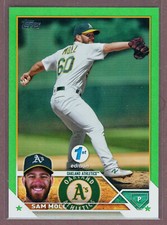 2023 Topps Series 1 1st Edition Green #8 Sam Moll (A's)/150