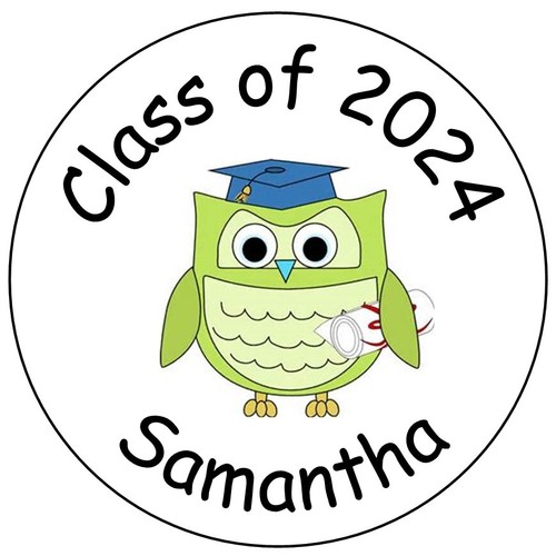 108 Class of 2024 Graduation Label Kisses Labels-Personalized-Party Favors-Seals - Picture 16 of 18