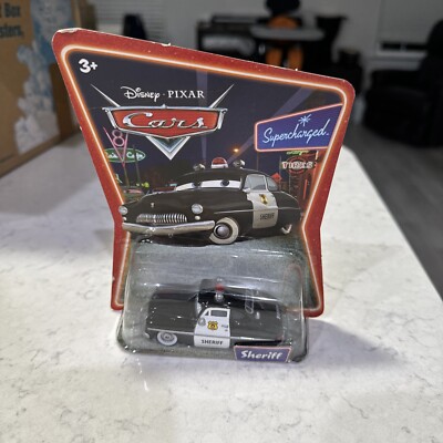 Disney Pixar Supercharged Diecast Car Sheriff Mercury