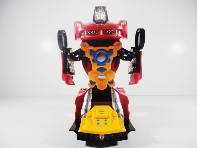 Race Car Transformer Transforming Robot Rotate Toy Voice Light Action Figure New | eBay