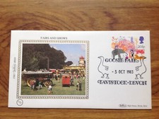 1982 Benham Silk FDC / Cover - Fairs & Shows - Goose Fair Tavistock Devon