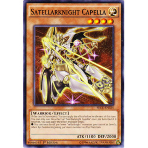 3x Satellarknight Capella - SECE-EN024 - Common - 1st Edition SECE - Secrets of