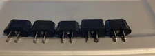 5 PCS  EU Europe US USA Power Jack Wall Plug Converter 2-Prong Travel Adapter 2
