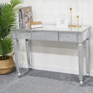 narrow mirrored dressing table