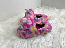 Ty Fashion Girls Sz L 4 5 Fantasia Unicorn Pink Slippers Kids Tye Dye