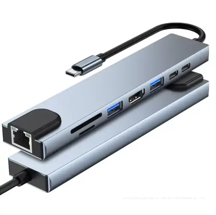 USB 3.0 Type-C to Ethernet RJ45 Adapter 100Mbps Network LAN USB-C Hub - Image 2 of 4