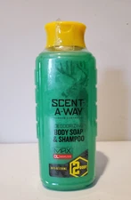 Scent-A-Way MAX Odor Control Deodorizing Body Soap &Shampoo 24 FL OZ-Made in USA