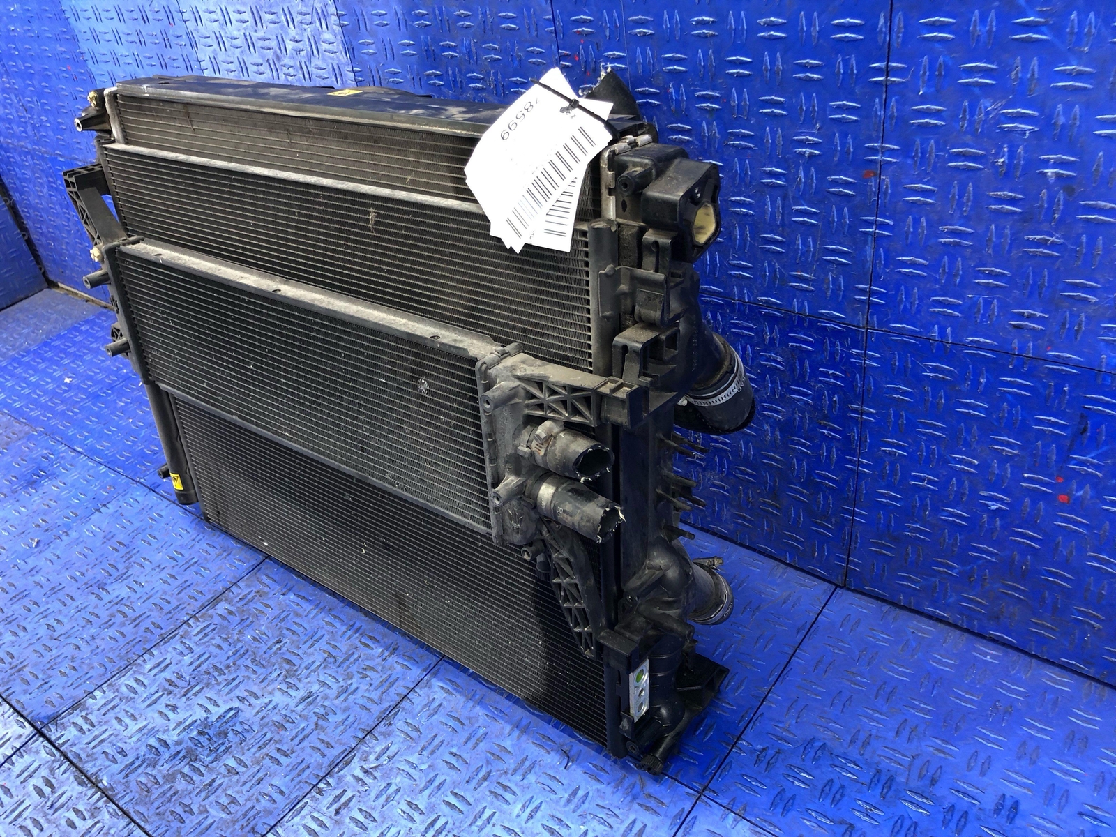 2014 2017 MASERATI QUATTROPORTE 3.0L MAIN & AUXILIARY RADIATOR CONDENSER FAN SET