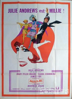 GRÜNDLICH MODERN MILLIE - ANDREWS / HUT / POP ART - ORIGINAL GROSSES FRANZÖSI...