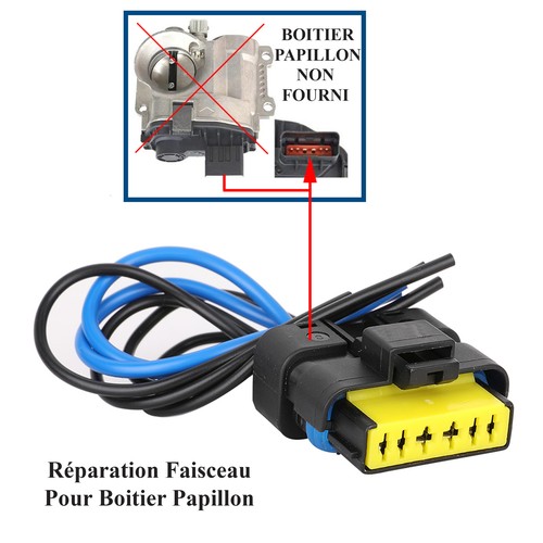 Prise Branchement Boitier Papillon Compatible Renault Laguna 2 1.6 1.8 2.0 16V - Imagen 4 de 10