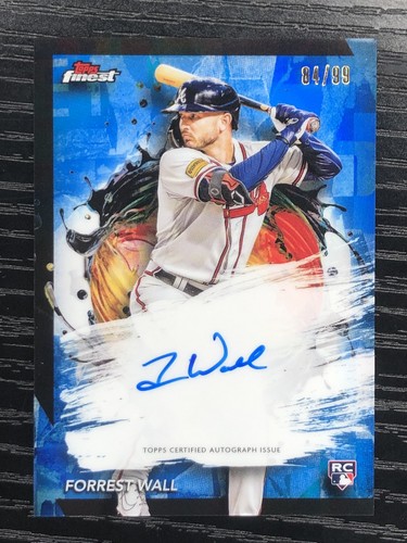 2024 Topps Finest Forrest Wall RC Rookie Auto Blue /99 Braves FJ5KS