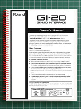 Roland GI-20 — Owners Manual User Guide Instructions — 71 Pages — USA Made