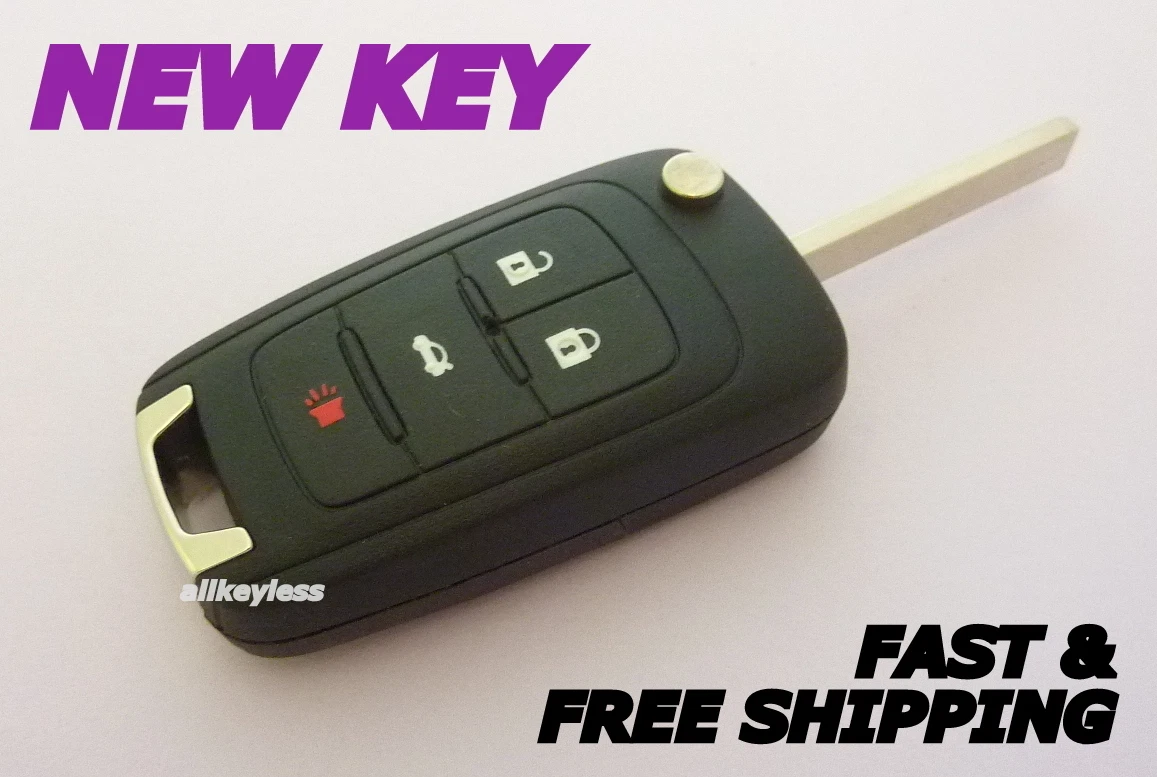 UNLOCKED OEM GM CHEVROLET keyless entry remote fob 13500222 +UNCUT KEY BLADE - product detail image 1