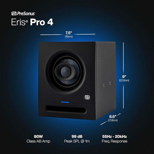 Presonus Studio Monitor Eris Pro 4 con patas de caja - Imagen 7 de 9