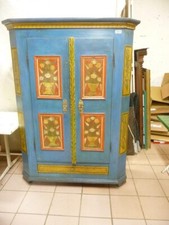 4434. Alter Barock Bauern Schrank Kleiderschrank FRANKEN original bemalt