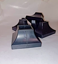 1 1/2" Black HANDRAIL Base covers 4 pk SNAP ON FEET RAILING POST shoes fit 1.5"