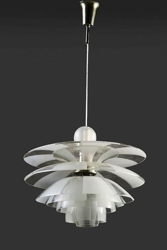 Poul Henningsen - Louis Poulsen - Pendant Lamp PH Septima 5 1920’s Rare - Picture 4 of 9