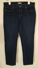 Eileen Fisher Jeans Women  s 10  Organic Cotton Blue Denim Stretch