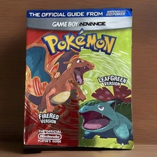 Pokemon FireRed LeafGreen GBA Nintendo Power Official Guide With Combat Charts