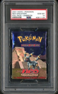 2001 Pokemon Neo Discovery Unlimited Booster Umbreon Art PSA 10