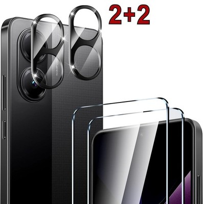 2x Schutzglas + 2x Kameraschutz für Xiaomi POCO X7 Pro 5G 6.67'' Panzerfolie 9H